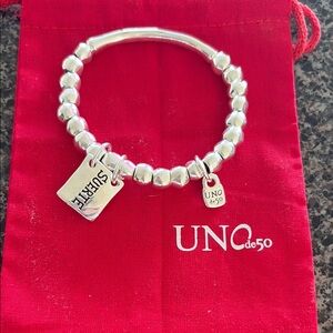 UNO de 50 Silver Charm Bracelet